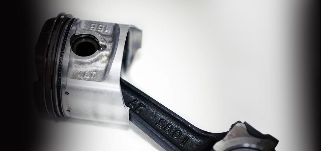 Close up of a clean engine piston